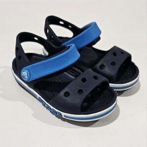 Crocs Blue Baby Toddler Boy Size 6 C Bayaband Sandal Shoes